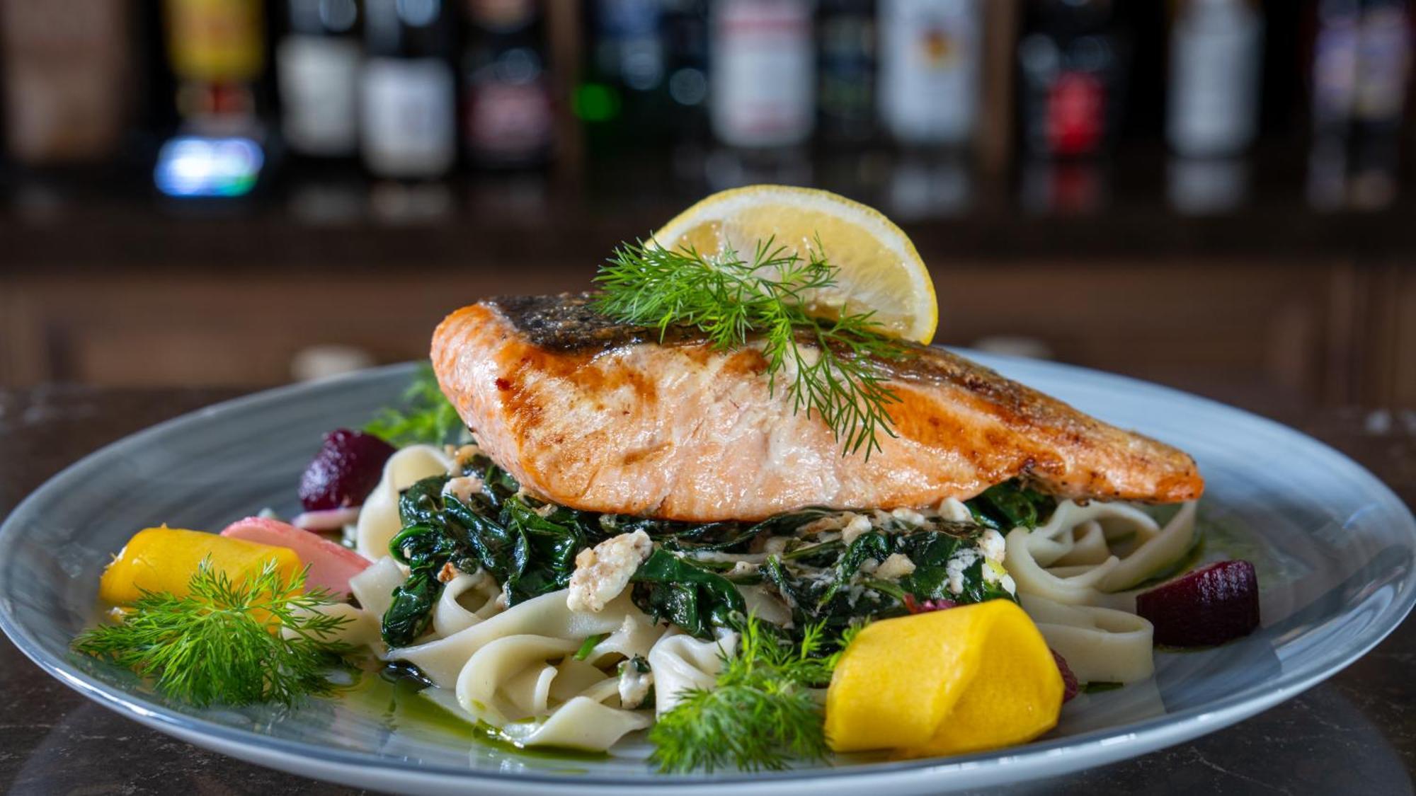 Boutique Odyseja & Spa Ciechocinek Exteriör bild Salmon with pasta
